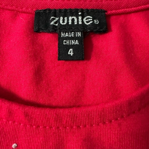 Zunie Christmas Sparkle Glitter Dress Size 4 - Picture 4 of 11